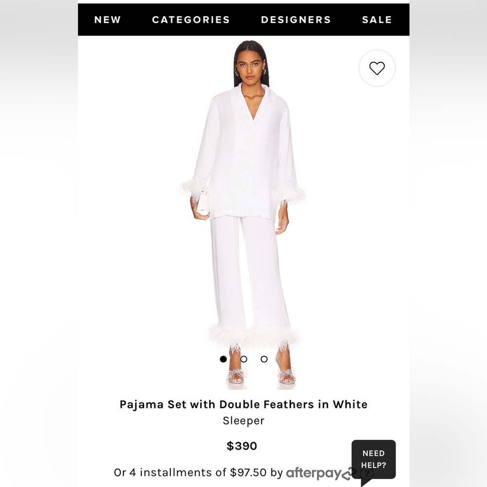 Sleeper Pajama Set White